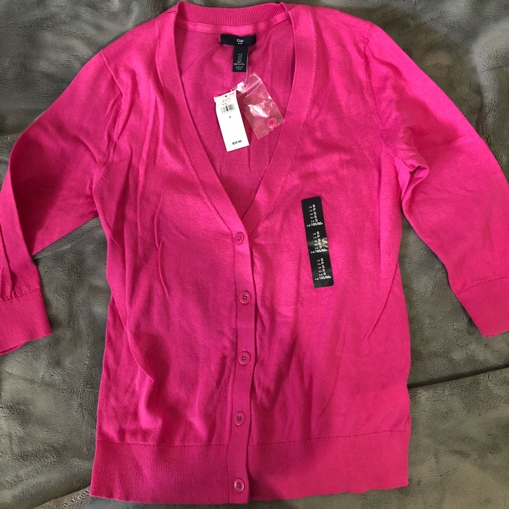 Pink cardigan
